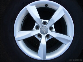 ZIMNÍ ALU KOLA ORIG.AUDI 16" 5x112 7,5" et-37,stř.-66,6 - 4