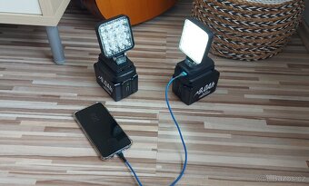 Led světlo,pro Aku Makita 4palcový přenosný reflektor,2x USB - 4