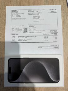 IPhone 15 PRO MAX 512 GB ČERNÝ TITAN - 4