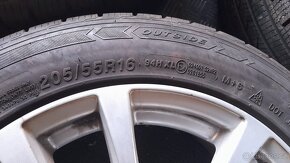 Prodám alu.kola 16x7.0 ET 40 pneu 205/55R16 - 4