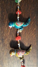 Závěsná feng-shuej dekorace sloni, papoušci, NOVÉ - 4