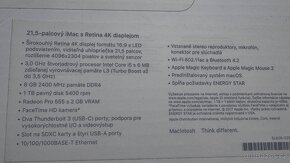 iMac 2017, 21,5 palců 4k - 4