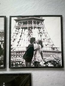 3 obrázky / obrazy Paříž / Paříže na zeď,černobílé - 4