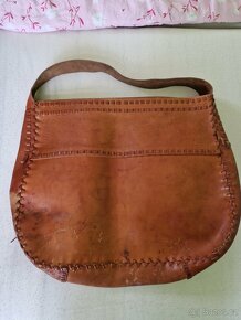 Vintage kožená folklor taška - 4