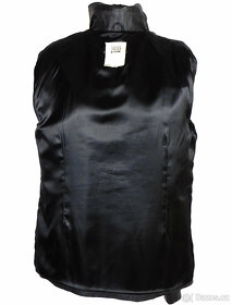 Kožený dámský černý měkký kabátek TODAY´S WOMAN XL - 4