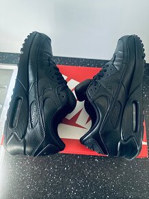 Nike Air Max 90 Triple Black Leather - 4