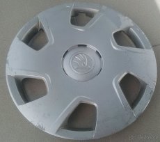 Poklice Škoda 15" 4x kusy DAKARA Rapid používané kryty kol - 4