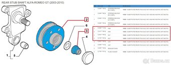 SKF zadní ložisko kola ALFA ROMEO GT / 147 / 156 - 4