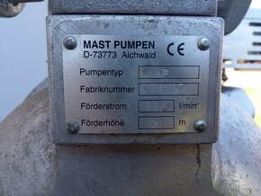 Kalové čerpadlo Mast pumpen - 4