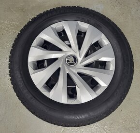 Originál 15" VW Škoda 5x100 zimní pneu 7-8mm - 4