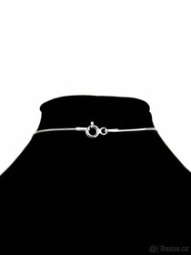 Stříbrný dámský náhrdelník - nový - dárkové balení - 4