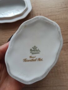 Porcelánová starožitná dóza s víkem Rosenthal - 4