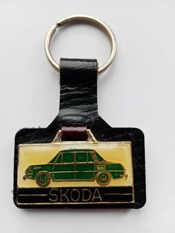 ŠKODA 1000 MB- dobová klíčenka, přívěsek - 4