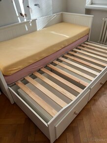 Rozkládací postel Ikea Hemnes bílá 160X200 - 4