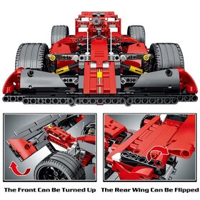 Stavebnice závodní auto F1 RC kompatibilní s LEGO - 4