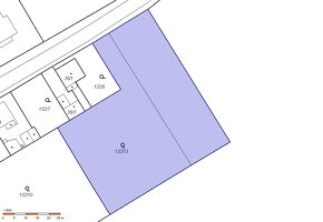 Stavební pozemek 1384 m2 +  část přístupové cesty - 4