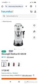 Pákový kávovar DeLonghi Dedica + kávomlýnek Morphy Richards - 4