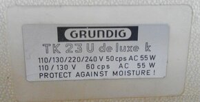 Kotoučový elektronkový magnetofon Grundig TK 23 U de Luxe k - 4