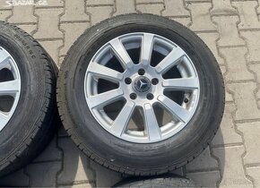 4x al kola 5x112 16 + pneu zimní 205/65 R16C - 4