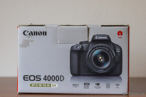 CANON 4000D - Ako nový = iba 600 záberov - 4