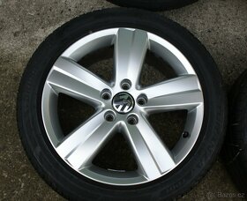 VW original alu kola 5x112 take Audi Seat Skoda zimni pneu - 4