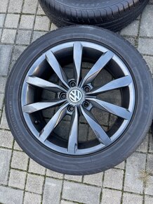 ORIGINÁL Alu Volkswagen Dijon R17, 5x112- TOP STAV - 4