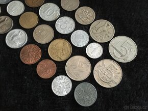 27 kusů mincí ČSR, ČSSR a ČSFR, každá mince jiná - 4