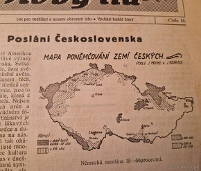 Noviny Nový lid - zabrání Sudet 1938, poněmčení zemí Českých - 4