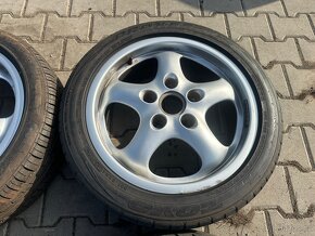 4x al kola 5x130 17 + pneu letní 205/50 R17 - 4