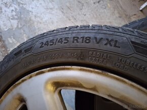 Audi disky R18, rozteč 5x112, pneu 245/45 zimní - 4