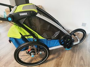 Vozík/kočár Thule Chariot Sport 1 zelenomodrý s Jogging kole - 4