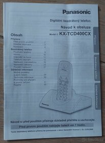 Bezdrátový telefon Panasonic KX-TCD400CXB - 4