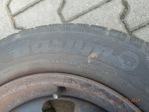 4xObutá zimní sada na CITROEN C3 Barum 185/65 R15 4x 4,3MM - 4