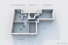 Prodej bytu 2+1, 73 m2, Chomutov Šafaříkova ul., ev.č. 00320 - 4