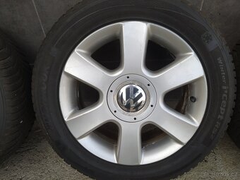 4xoriginál alu kola 16 na Vw vč. zimních pneu 205/55R16 91T - 4