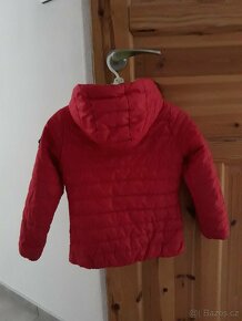 Dívčí jarní podzimní bunda červená vel 104 přechodová - 4