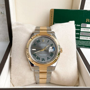 Rolex Datejust 41 Wimbledon 116333 Ocel/Gold - 4