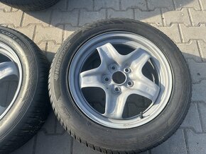 4x plechové disky 5x120 17 + pneu zimní 225/55 R17 - 4