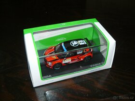 Škoda Fabia 3 R5 abrex 1:43 bílá a  Barum Rally - 4