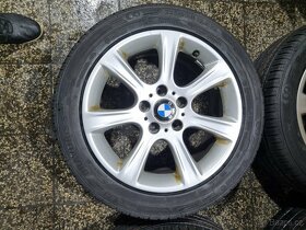 Original BMW Alu kola Styling 394 5x120 R17 nové pneu - 4