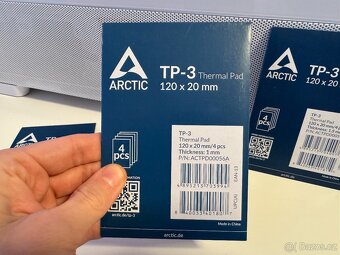 3x nové ještě zabalené - Podložka pod chladič ARCTIC TP-3 - 4