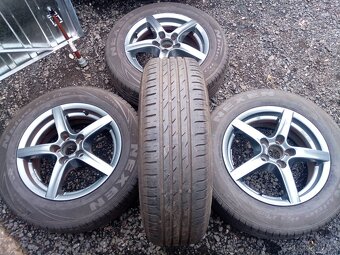 Alu kola 5x100, ET 38 vč. pneu Nexen 195/65 R 15 - 4