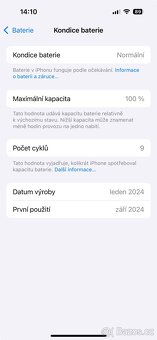 iPhone 15 128GB Black : mobil + příslušenství + záruka - 4