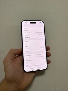 APPLE IPHONE 15 PRO MAX 1TB-ČERNÝ,BATERIE 94%,ZARUKA - 4