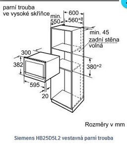 vestavná parní trouba Siemens - 4