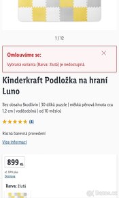 Podložka na hraní Luno + dřevěná šedá ohrádka - 4