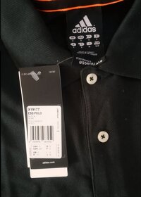 Nové černé polo tričko Adidas vel. S nebo M - 4