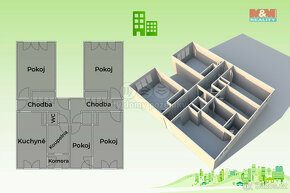 Pronájem bytu 3+1, 75 m², Střelná - 4