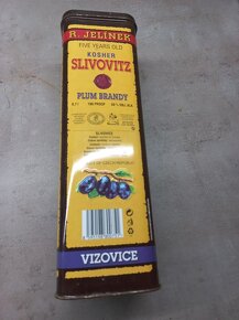 Retro plechová dóza _ Slivovitz Rudolf Jelinek - 4