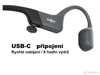 SHOKZ OpenRun mini / USB-C / Bluetooth sluchátka 5.1 - 4